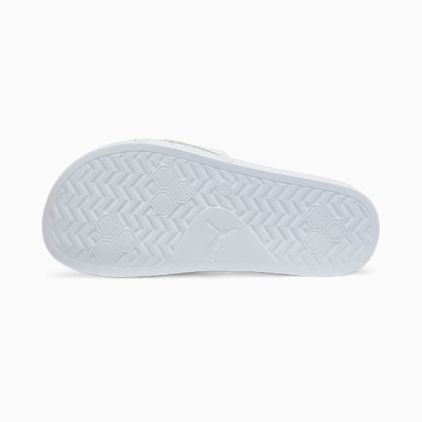 Leadcat 2.0 Star Quality Women Slides, Puma White-Puma Aged Silver, extralarge-IND