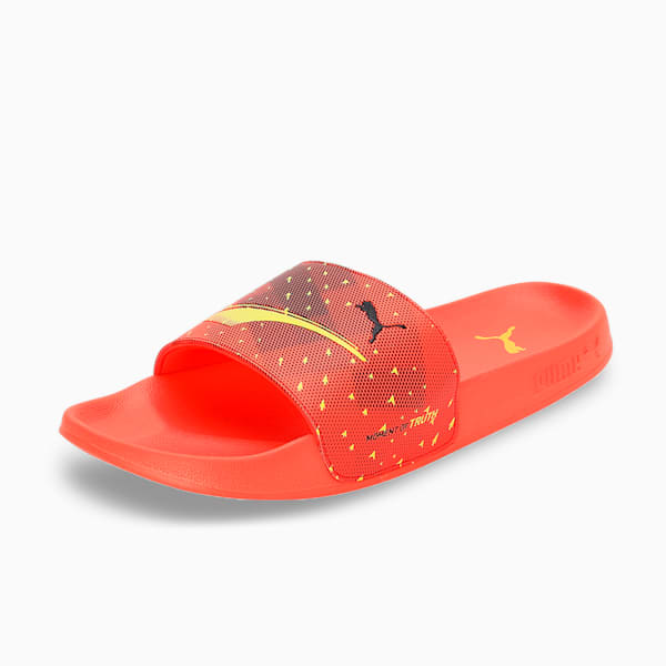 Leadcat 2.0 World Cup Slides, Fiery Coral-Puma Black, extralarge-IND