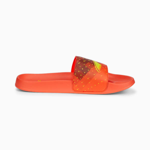 Leadcat 2.0 World Cup Slides, Fiery Coral-Puma Black, extralarge-IND