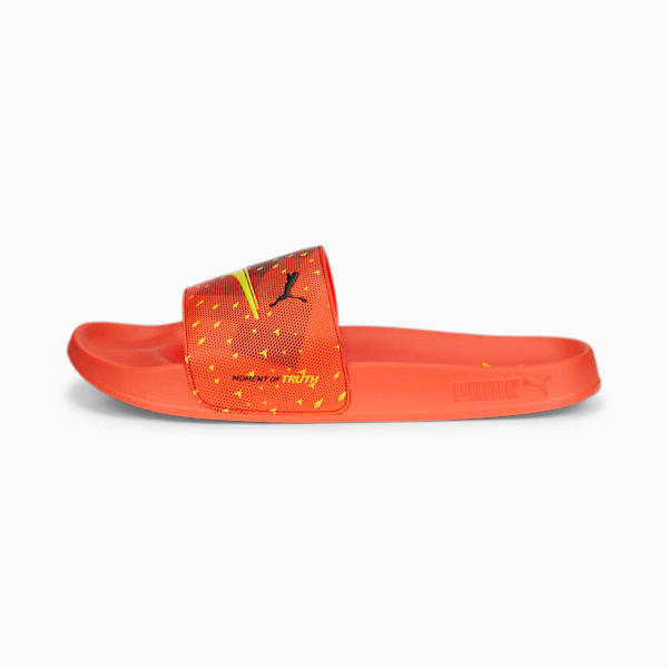 Leadcat 2.0 World Cup Slides, Fiery Coral-Puma Black, extralarge-IND