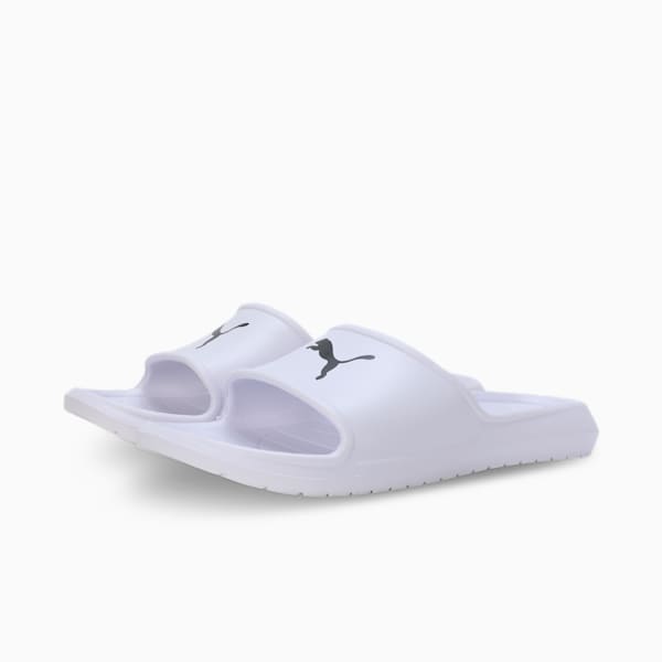 Divecat V2 Lite Cat Unisex Slides, Puma White-Puma Black, extralarge-IND