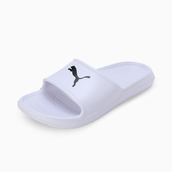 Divecat V2 Lite Cat Unisex Slides, Puma White-Puma Black, extralarge-IND