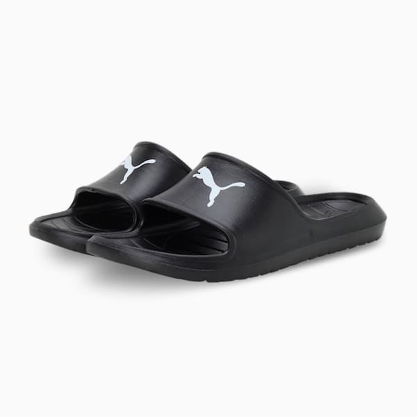 Divecat V2 Lite Cat Unisex Slides, Puma Black-Puma White, extralarge-IND