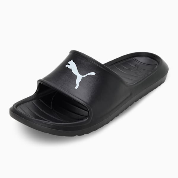 Divecat V2 Lite Cat Unisex Slides, Puma Black-Puma White, extralarge-IND