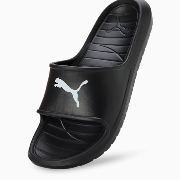 Divecat V2 Lite Cat Unisex Slides, Puma Black-Puma White, extralarge-IND