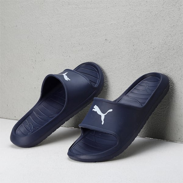 Divecat V2 Lite Cat Slides, Peacoat-Puma White, extralarge-IND