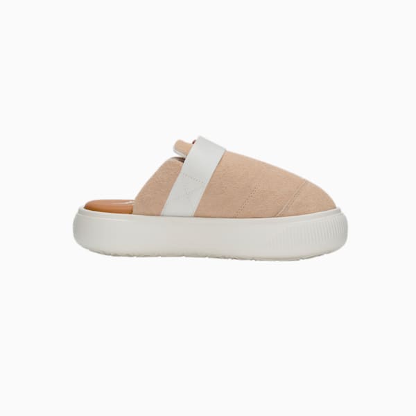 Zapatos deportivos de gamuza Suede Mayu Mule para mujer, Light Sand-Pristine-Desert Tan