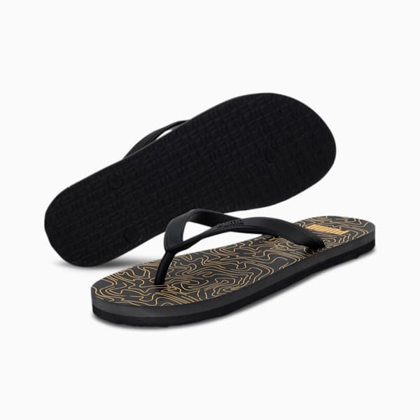 Sway V2 Men's Sandals, Puma Black-Dark Shadow-Spectra Yellow