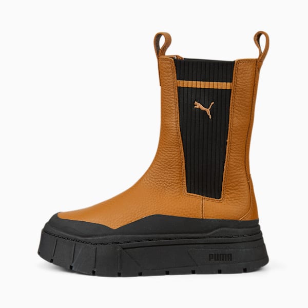 Mayze Stack Casual Chelsea Boot Women, Desert Tan