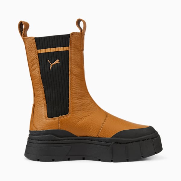 Mayze Stack Casual Chelsea Boot Women, Desert Tan