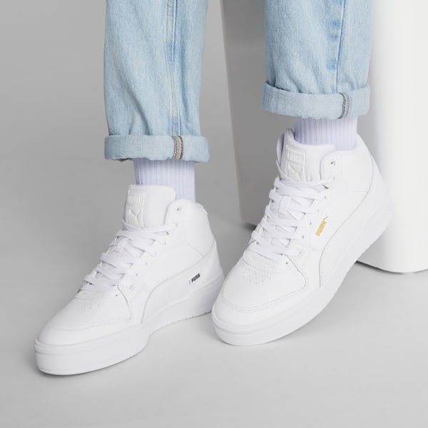 CA Pro Mid Sneakers, Puma White-Puma Team Gold, extralarge