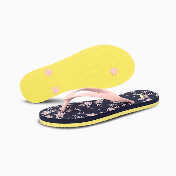 Zoey Women's Flip Flops, Peacoat-Chalk Pink-Fresh Yellow