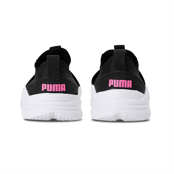 PUMA Wired RUN Babies' Slip-on Shoes, Puma Black-Luminous Pink-Purple Glimmer, extralarge-IND