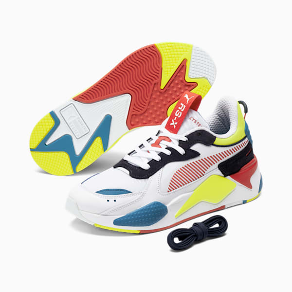 RS-X GOODS Sneaker, Puma White-Yellow Alert-Mykonos Blue, extralarge