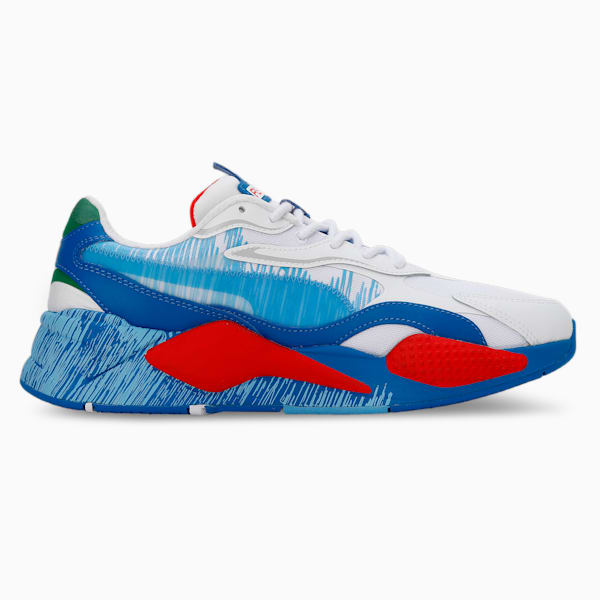 RS-X³ RENDER Unisex Sneakers, Puma White-Puma Royal-High Risk Red, extralarge-IND
