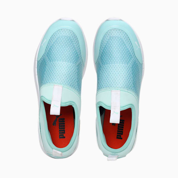 Comfort V2 Women's Slip-On Shoes, Eggshell Blue-Puma White, extralarge-IND