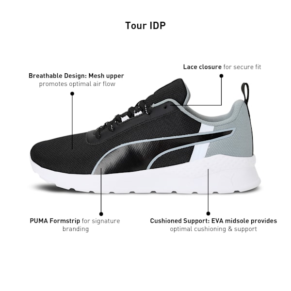 Tour Men's Sneakers, Puma Black-Quarry-Puma White, extralarge-IND