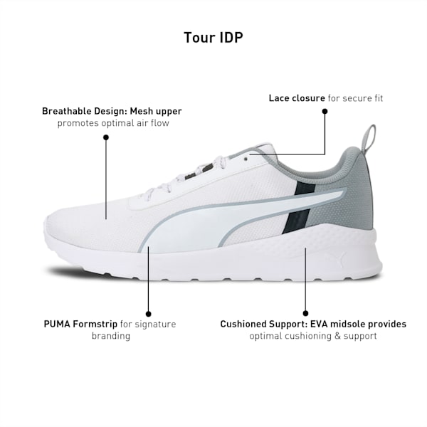 Tour Men's Sneakers, Puma White-Quarry-Dark Shadow, extralarge-IND
