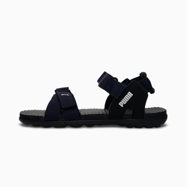 Smooth Men's Sandals, Puma Black-Navy Blazer, extralarge-IND