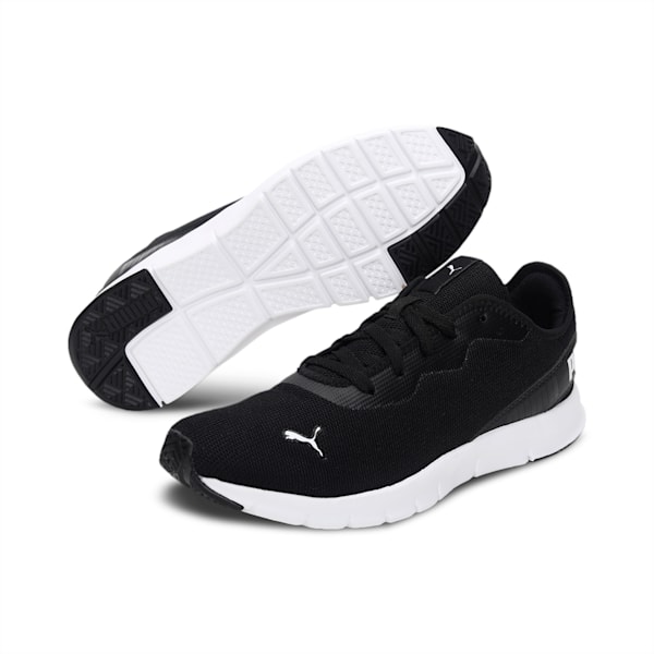 Hustle V2  Men's Shoes, Puma Black-Puma White-Puma White, extralarge-IND
