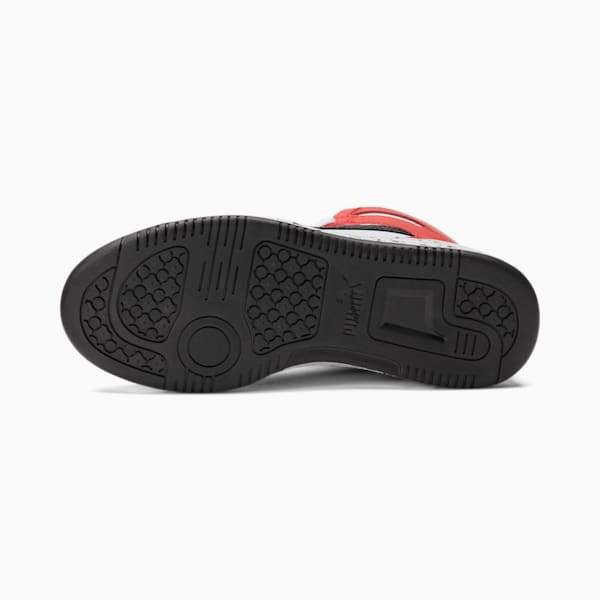 Rebound LayUp Speckle Sneakers JR, Puma White-Puma Black-High Risk Red