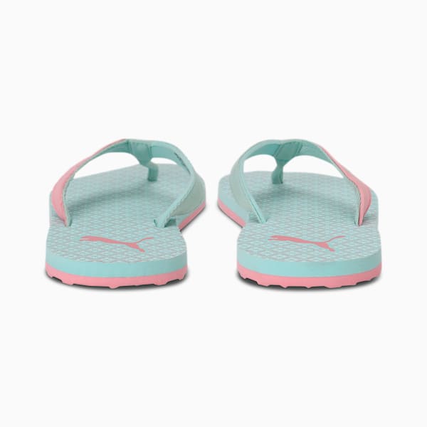 PUMA Gracy Women's Flip Flops, Mist Green-Peony-Puma White, extralarge-IND