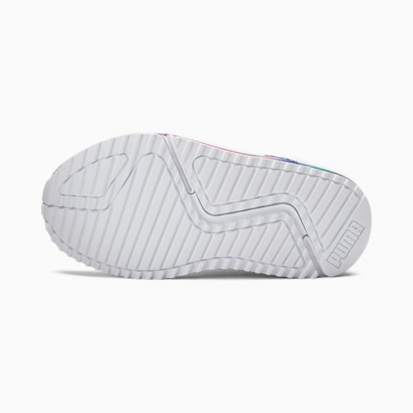Pacer Future Tie-Dye Pop Little Kids' Shoes, Puma White-Puma Silver-ULTRA MAGENTA, extralarge