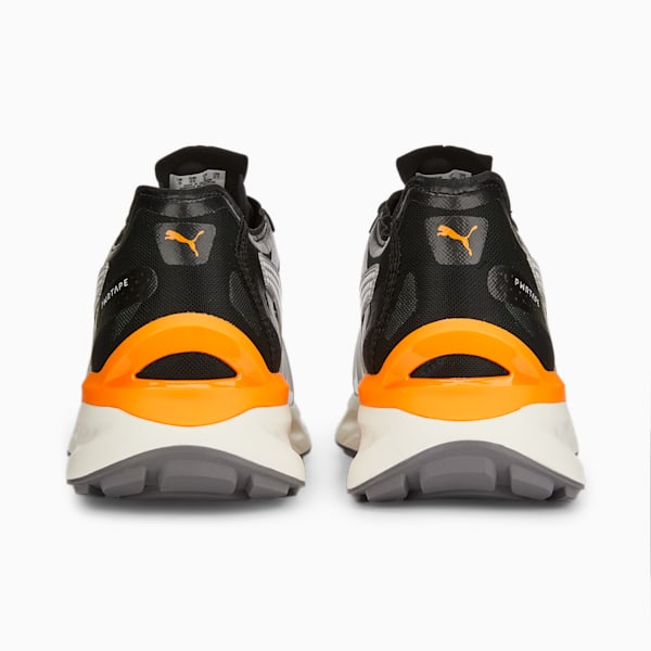 PWRFrame Aerogram Blaze Sneakers, Puma Black-Vibrant Orange, extralarge-IND