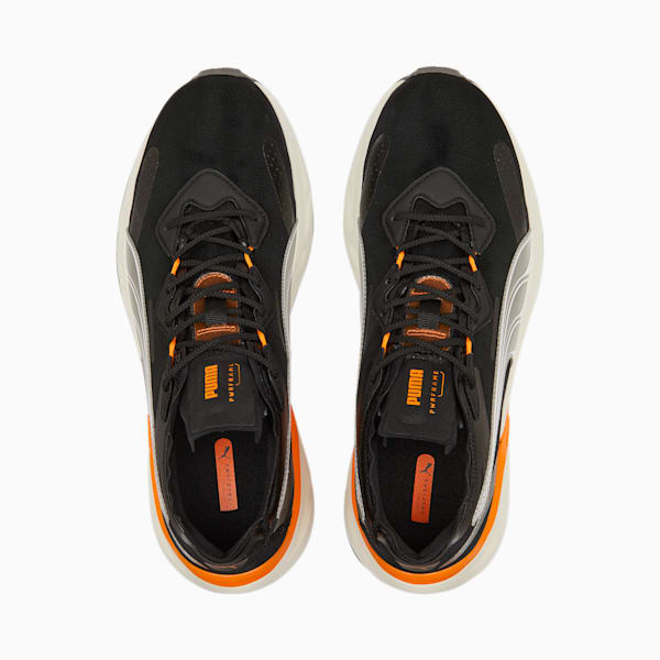 PWRFRAME Aerogram Blaze Sneakers, Puma Black-Vibrant Orange