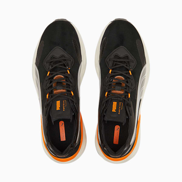PWRFrame Aerogram Blaze Sneakers, Puma Black-Vibrant Orange, extralarge-IND