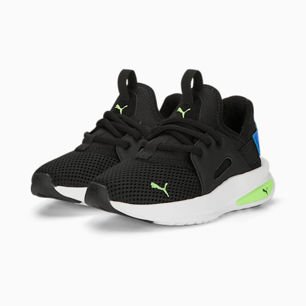 Softride Enzo Evo Kids' Shoes, PUMA Black-Fizzy Lime, extralarge-IND