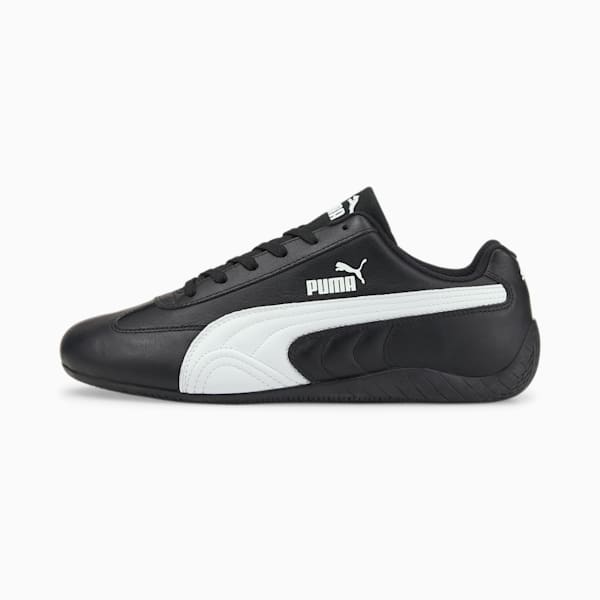 Zapatos de conducción Speedcat Shield Lth, Puma Black-Puma Black-Puma White, extralarge