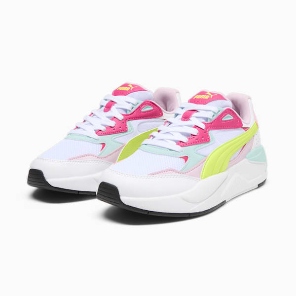 X-Ray Speed Women's Sneakers, PUMA White-Electric Lime-Grape Mist, extralarge