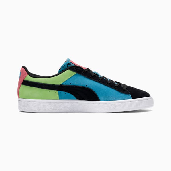 Suede Classix Fly Sneakers, Puma Black-Sun Kissed Coral-Puma White-Ocean Dive, extralarge