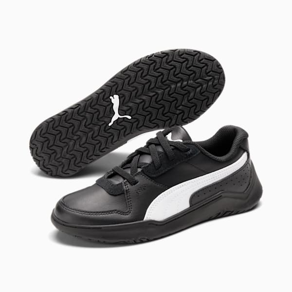 DC Past Little Kids' Shoes, Puma Black-Puma White, extralarge