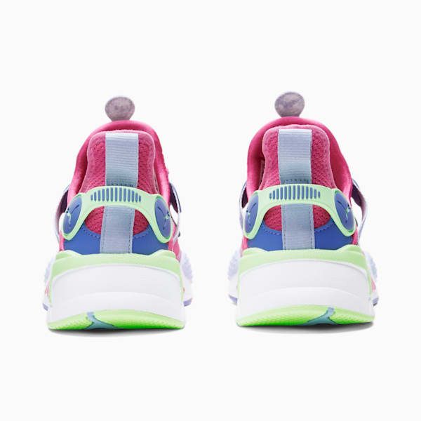 RS-X T3CH HM Women's Sneakers, SHOCKING PINK-Baja Blue-Serenity