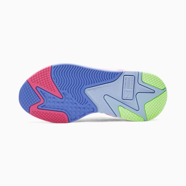 RS-X T3CH HM Women's Sneakers, SHOCKING PINK-Baja Blue-Serenity