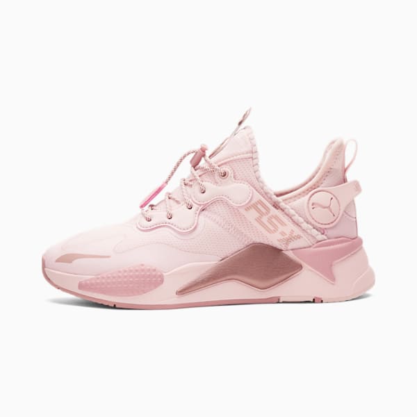 RS-X T3CH Pink Rose Women's Sneakers, Chalk Pink-Rose Gold