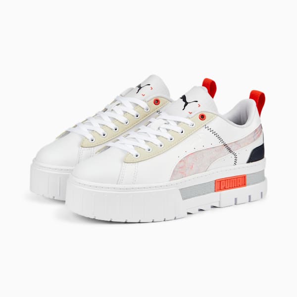 Mayze RE:Collection Women's Sneakers, Puma White, extralarge