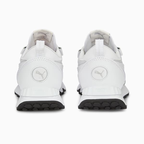 Rider FV Leather Sneakers, Puma White-Puma Black, extralarge-IND