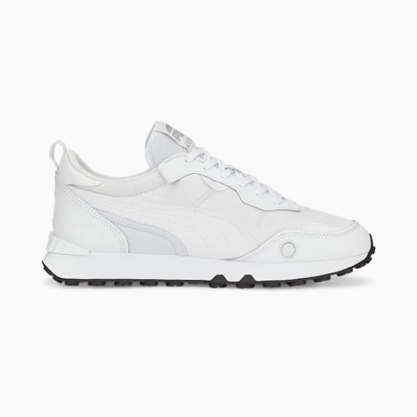 Rider FV Leather Sneakers, Puma White-Puma Black, extralarge-IND