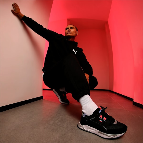 Mirage Sport Tech Fandom Evolution Sneakers, Puma Black-Sunset Glow, extralarge-IND