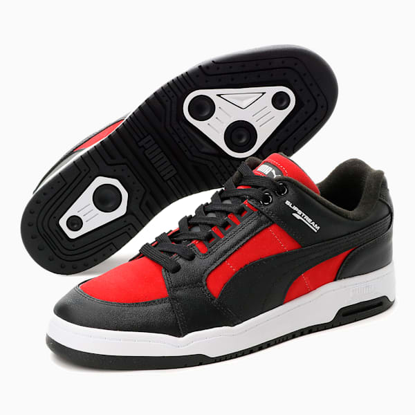 メンズ スリップストリーム ローカット レトロ チームス スニーカー, High Risk Red-Puma Black