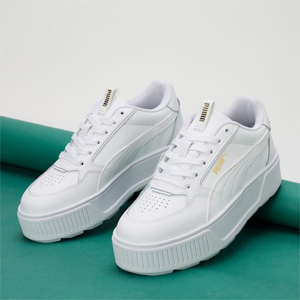 Karmen Rebelle Women's Sneakers, Puma White-Puma White, extralarge-IND