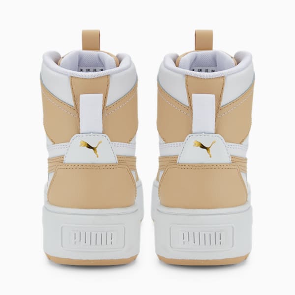 Karmen Rebelle Mid Sneakers Women, Puma White-Light Sand
