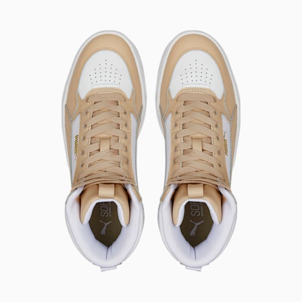Karmen Rebelle Mid Sneakers Women, Puma White-Light Sand
