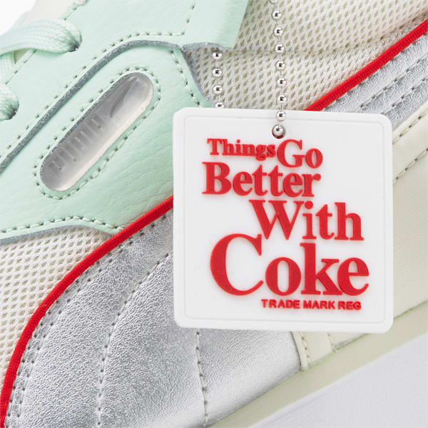 PUMA x COCA-COLA Rider FV Limited-Edition Sneakers, Gossamer Green-Puma Silver, extralarge