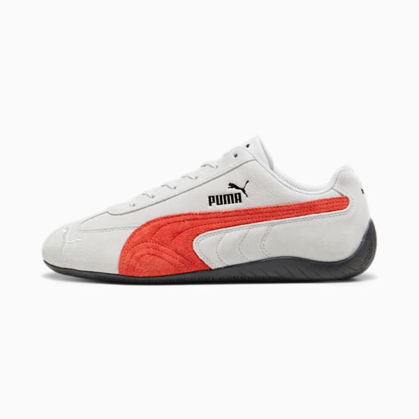 Speedcat Shield SD Driving Shoes, Ash Gray-For All Time Red-PUMA Black, extralarge