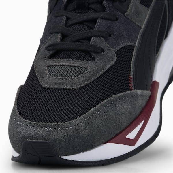 Mirage Sport Earth Tones Sneakers, PUMA Black-Strong Gray-Team Regal Red, extralarge-IND