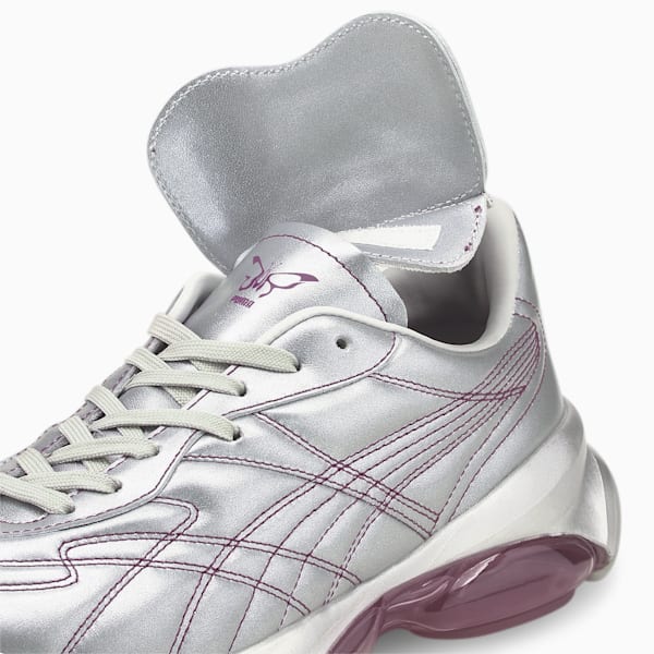Zapatos deportivos PUMA x DUA LIPA Cell Dome King ML para mujer, Puma Silver-Byzantium-Pink Lady, extralarge